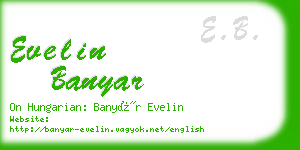 evelin banyar business card